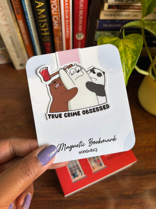 True Crime Obessed Magnetic Vinyl Bookmark